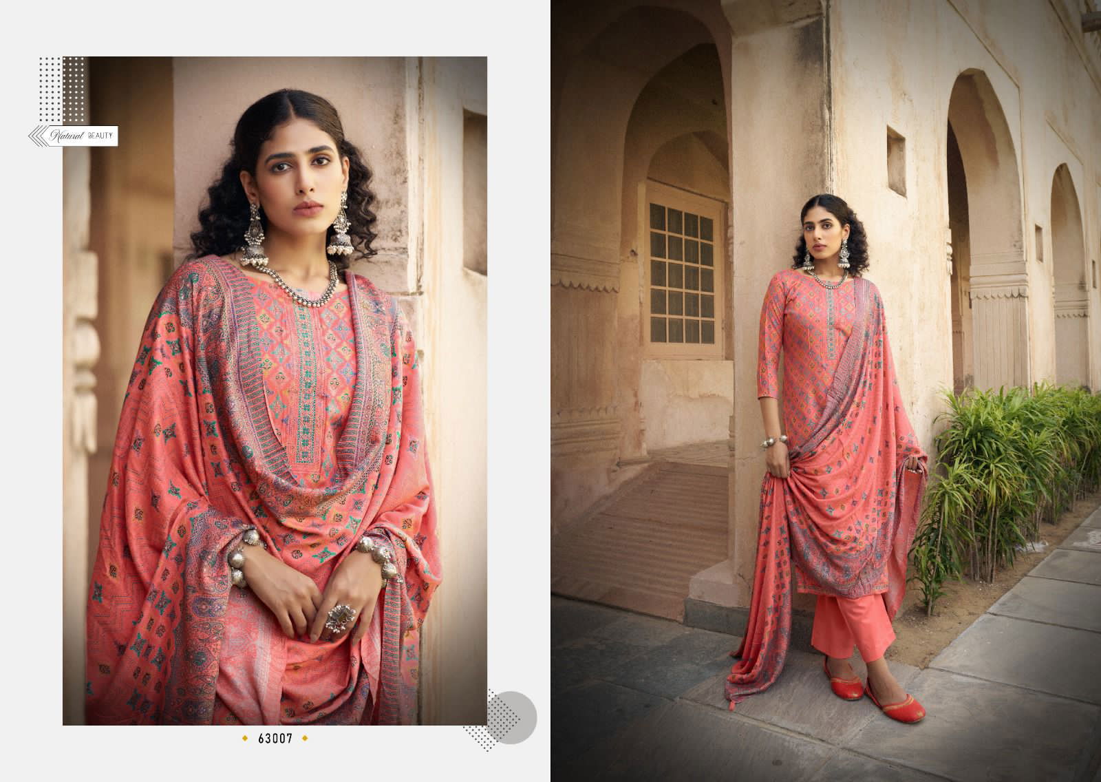 Adaah By Siyoni Designer Viscose Pashmina Dress Material